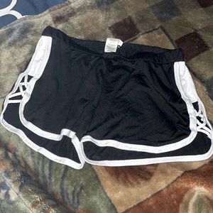 shorts, size medium, black and white